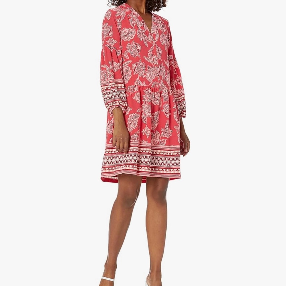 Vince Camuto Pebble Crepe Shirtdress